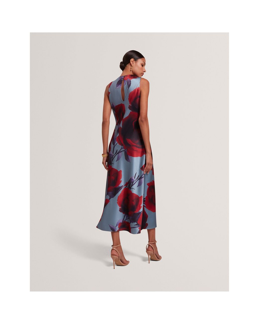 Ted Baker Red Print Tea Dress
