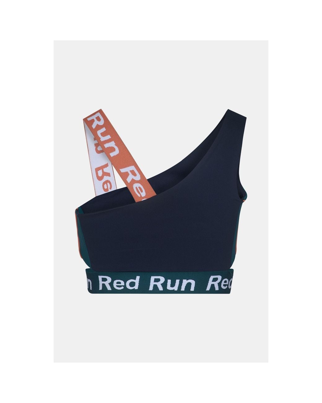Red Run Blue Colour Block Sports Bra