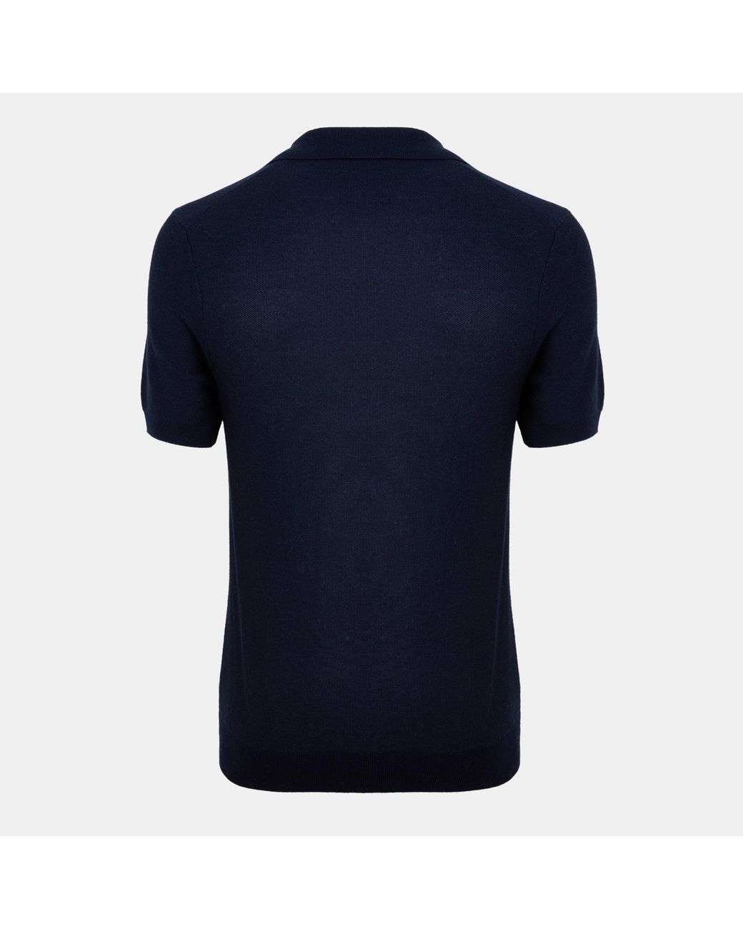 Boss Blue Tempio Fine Knit Short Sleeve Polo Shirt for men