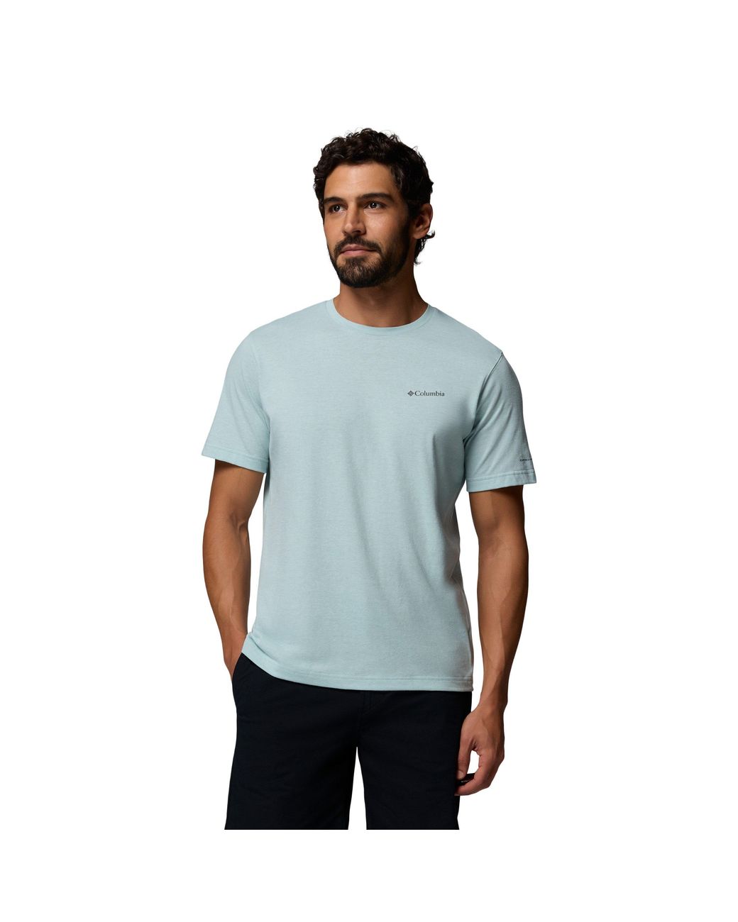 Columbia Blue Short Sleeve Performance T-Shirt for men