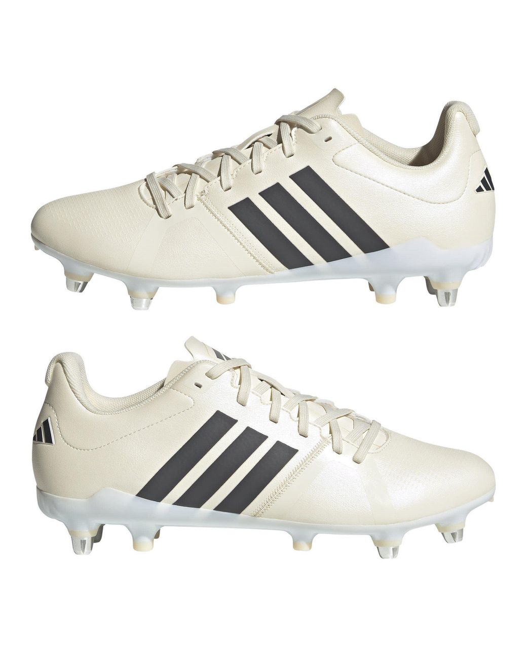 Adidas White Adizero Rs15 Rise Soft Ground Rugby Boots