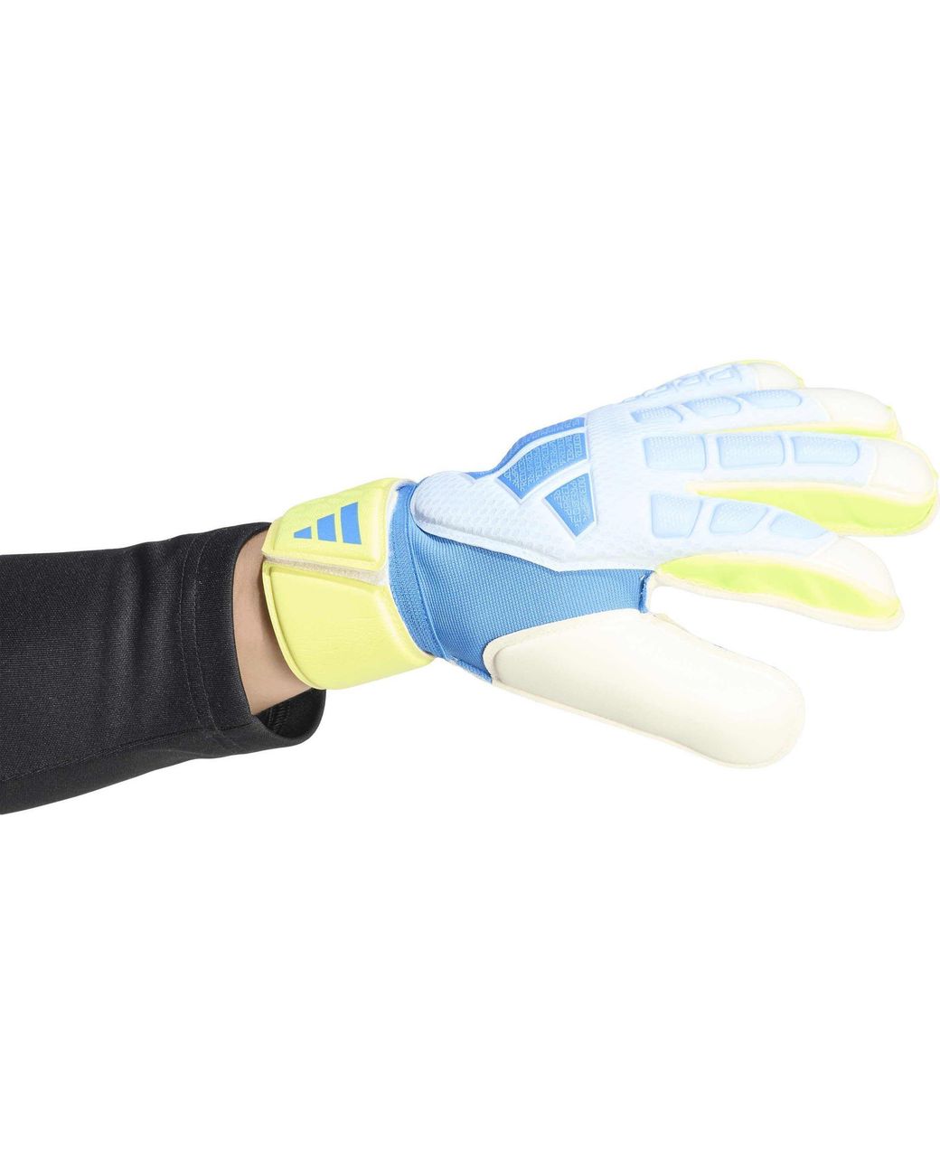 Adidas White Predator Match Fingersave Goalkeeper Gloves Adults
