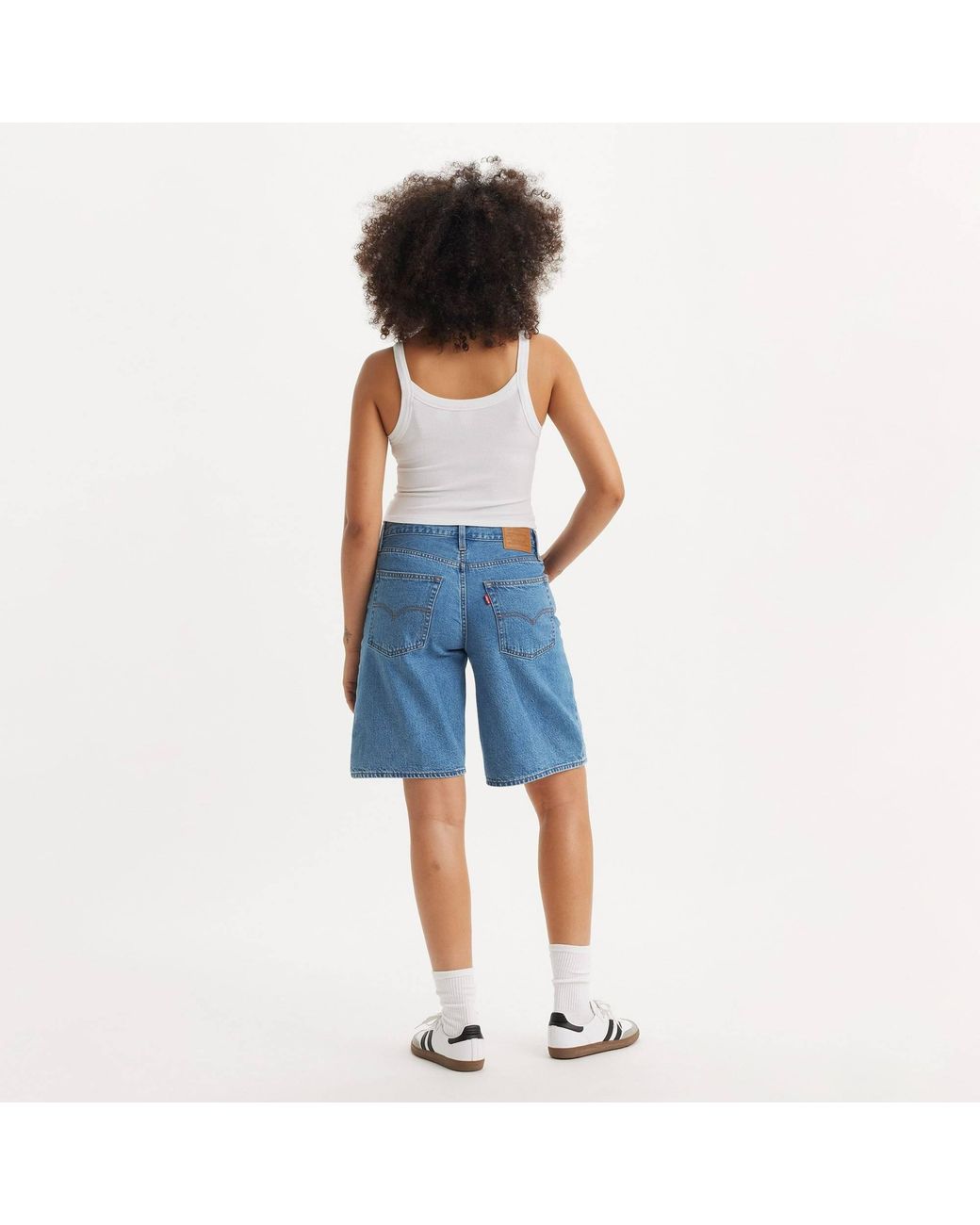 Levi's Blue Baggy Dad Jort Foolish Love