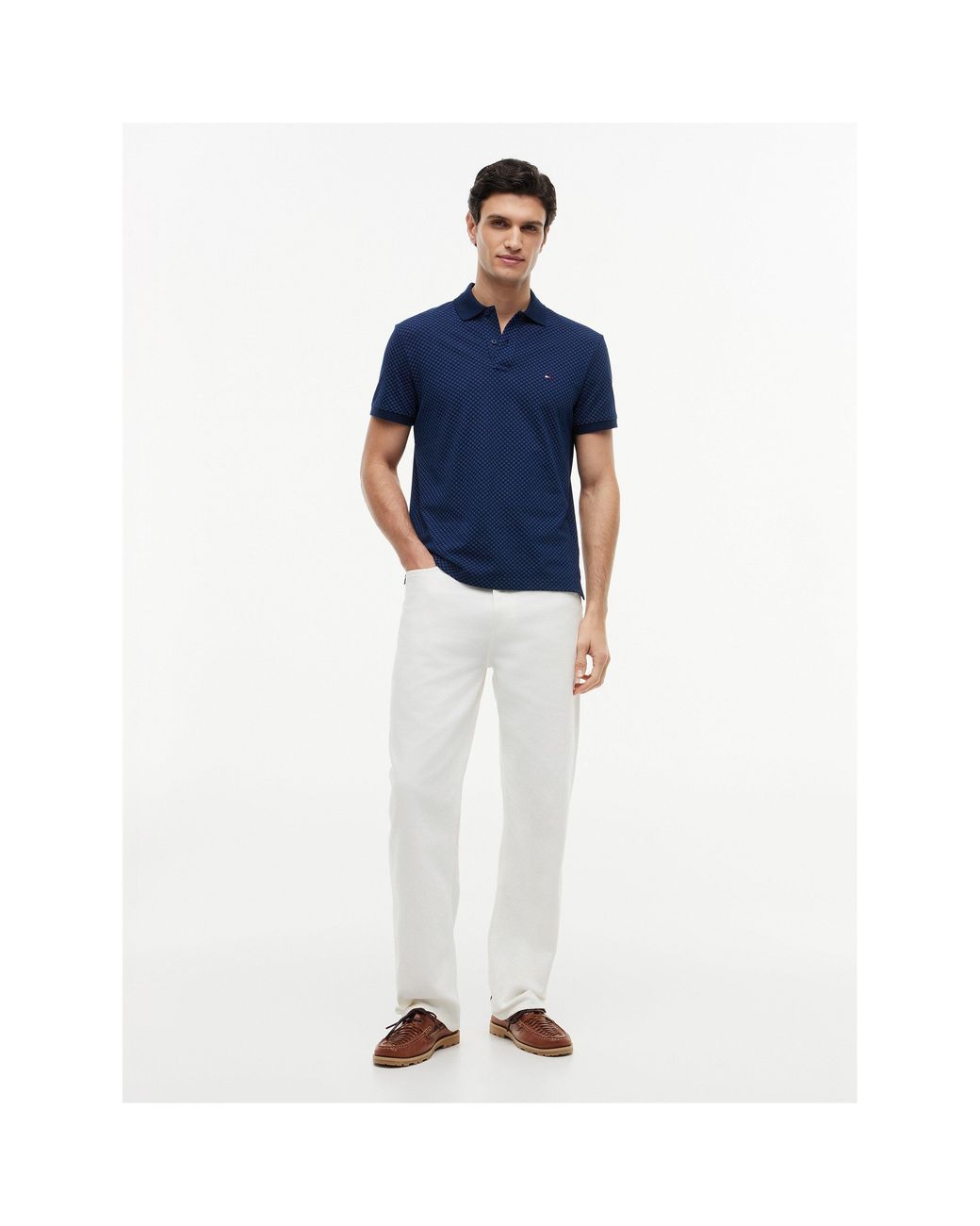 Tommy Hilfiger Blue Short Sleeve Polo Shirt for men