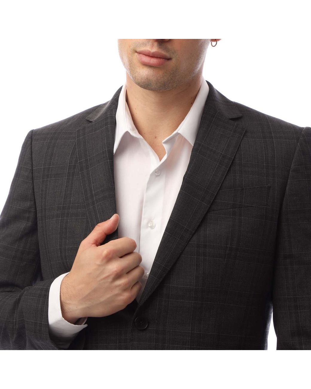 Boss Black Structured Natural Stretch Streamlined Fit Suit for men