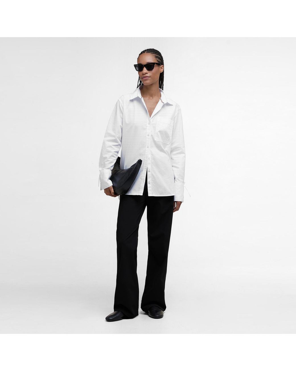 Barbour White Freya Relaxed Shirt
