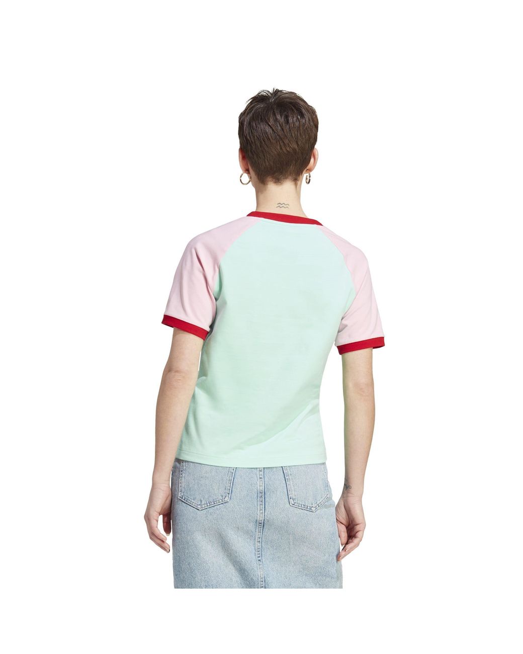Adidas Originals Blue V-Neck T-Shirt