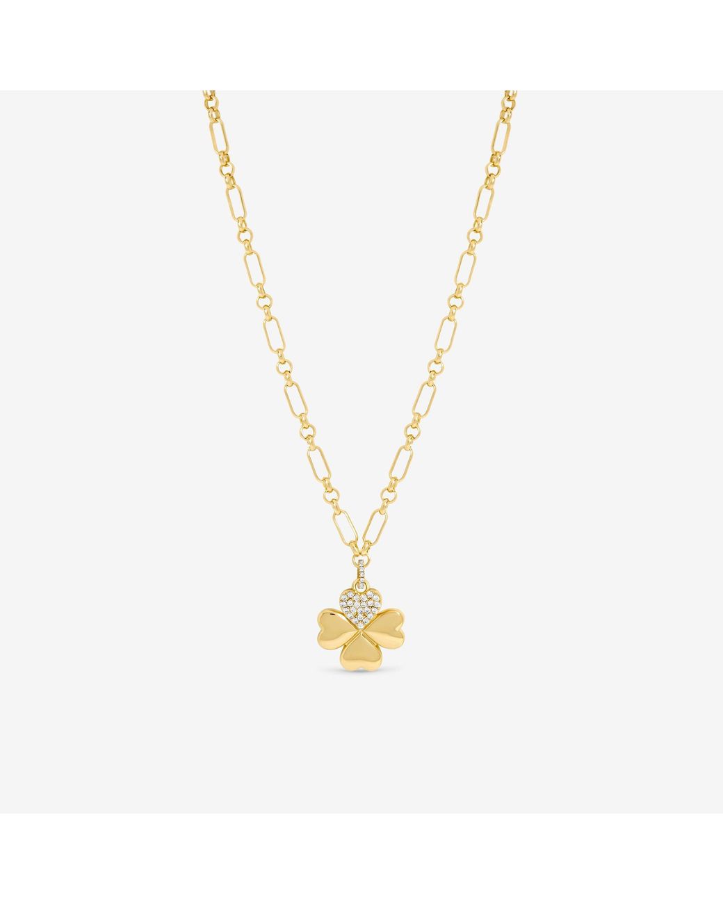 Mood Black Plated Clover Pendant Gift Boxed