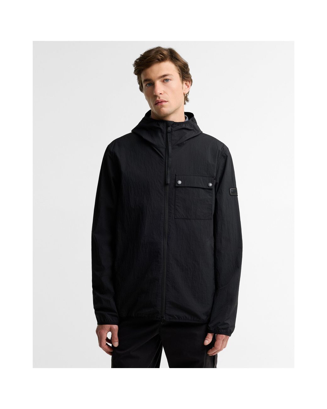 Barbour Black Dalliston Slim-Fit Rain Jacket for men