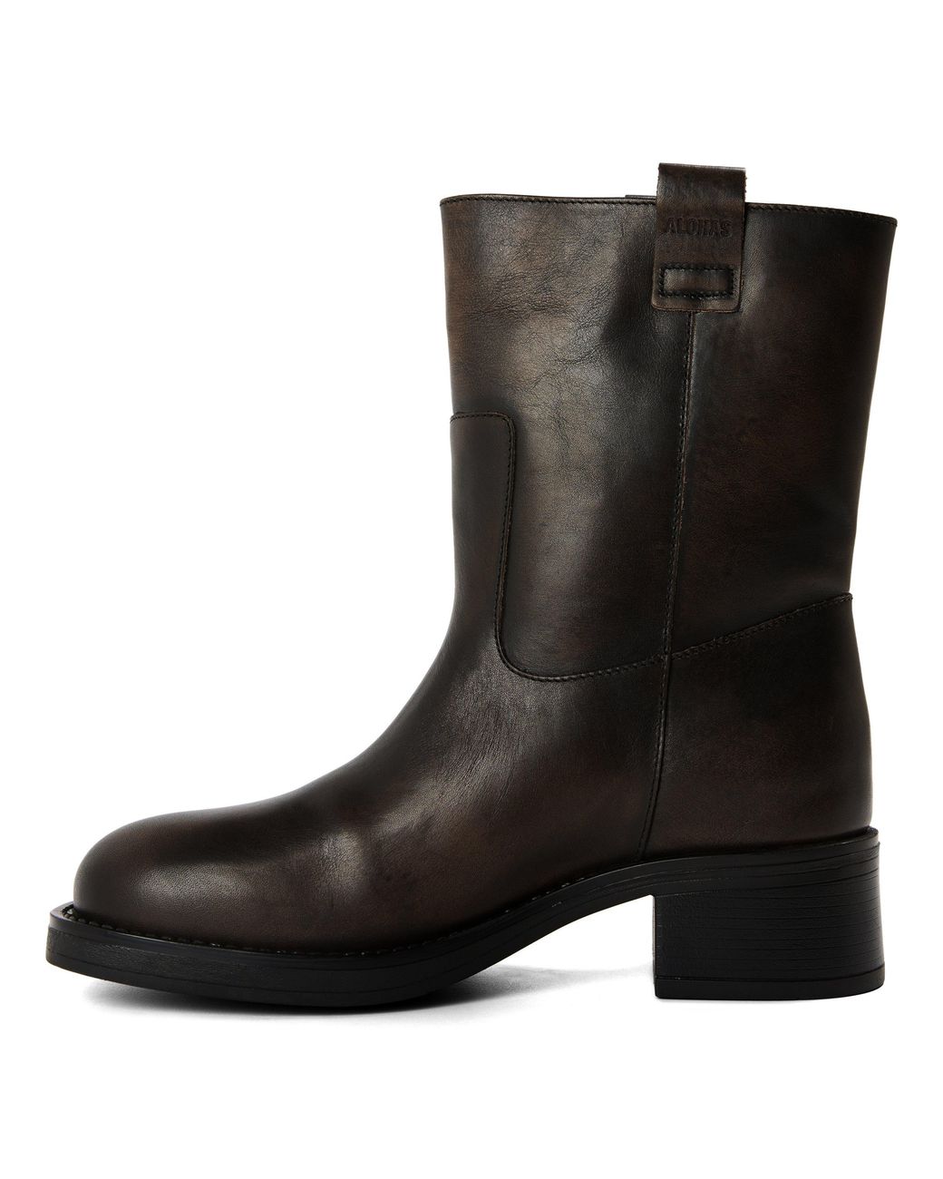 Alohas Black Rajan Boot Ankle Heeled Boots