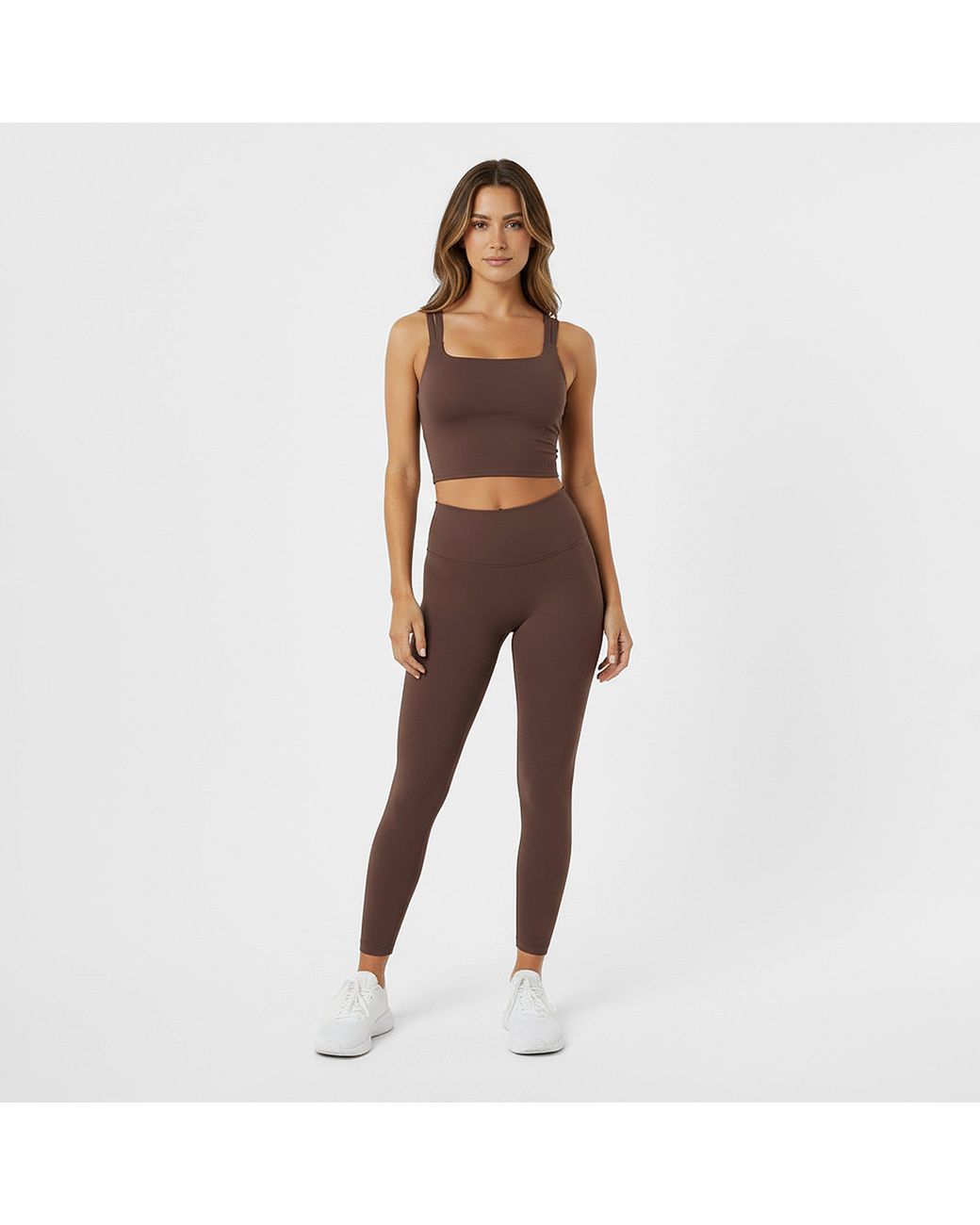 Usa Pro Brown Strappy Performance Gym Vest