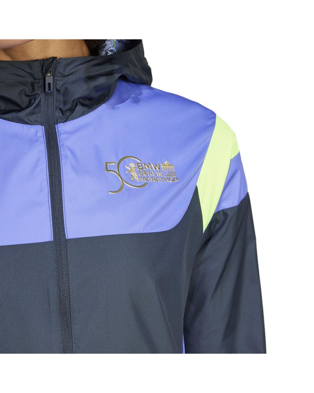 Adidas Blue Performance Running Jacket