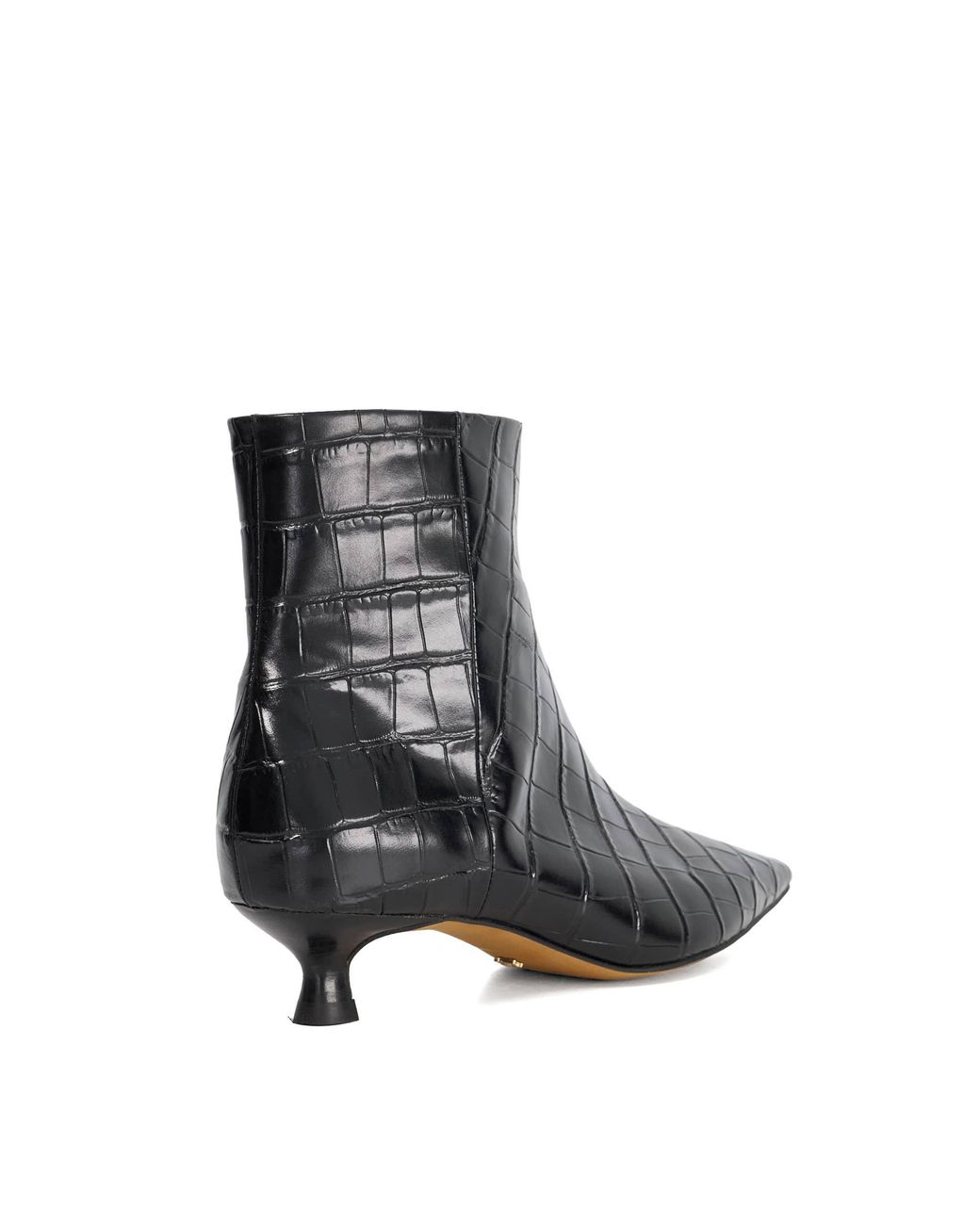 Dune Black Odore Ankle Heeled Boots