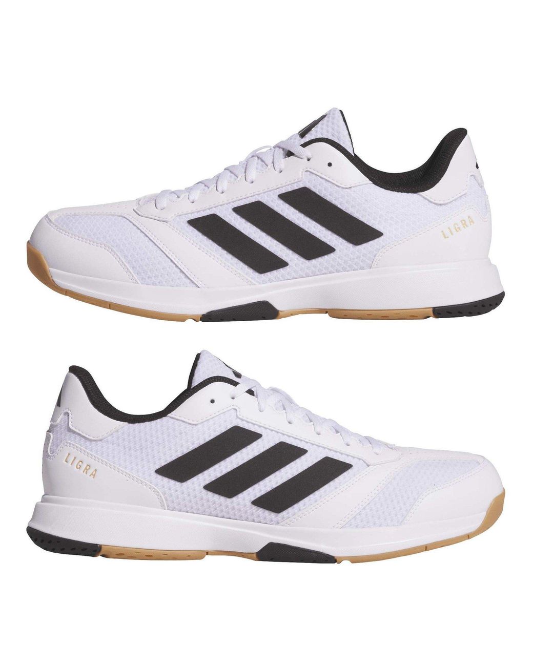 Adidas White Ligra 8 Indoor Shoes for men