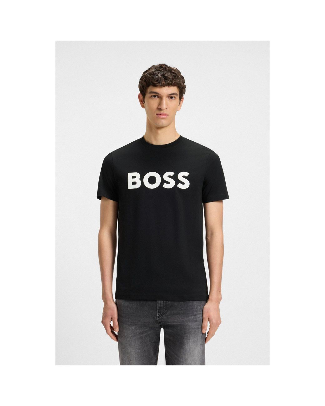 Boss Black Thinking 1 Logo T Shirt for men