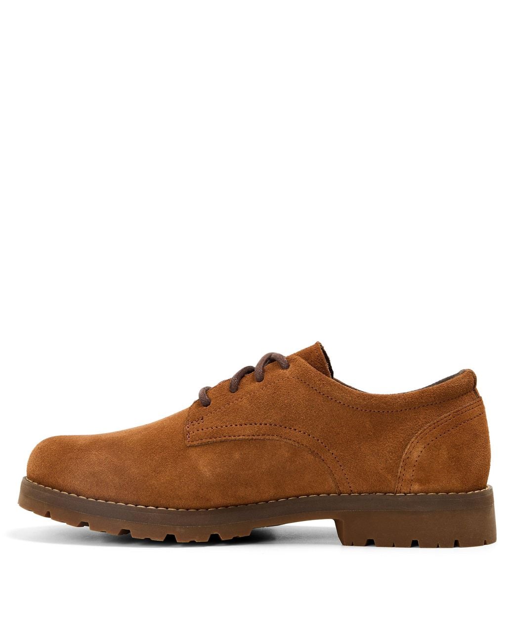 Timberland Brown Britton Square Rust Derby Shoes for men