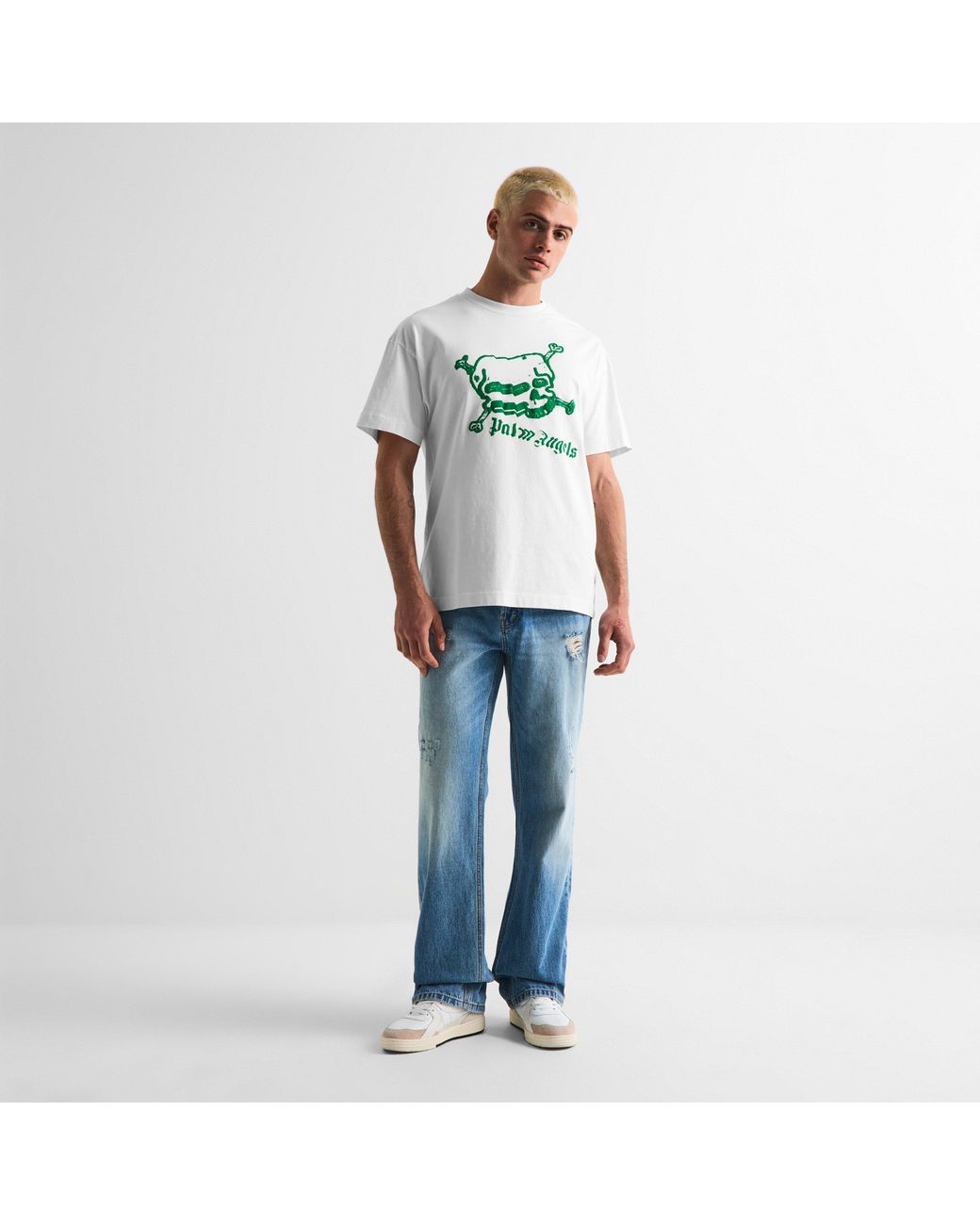 Palm Angels Green T-Shirt for men