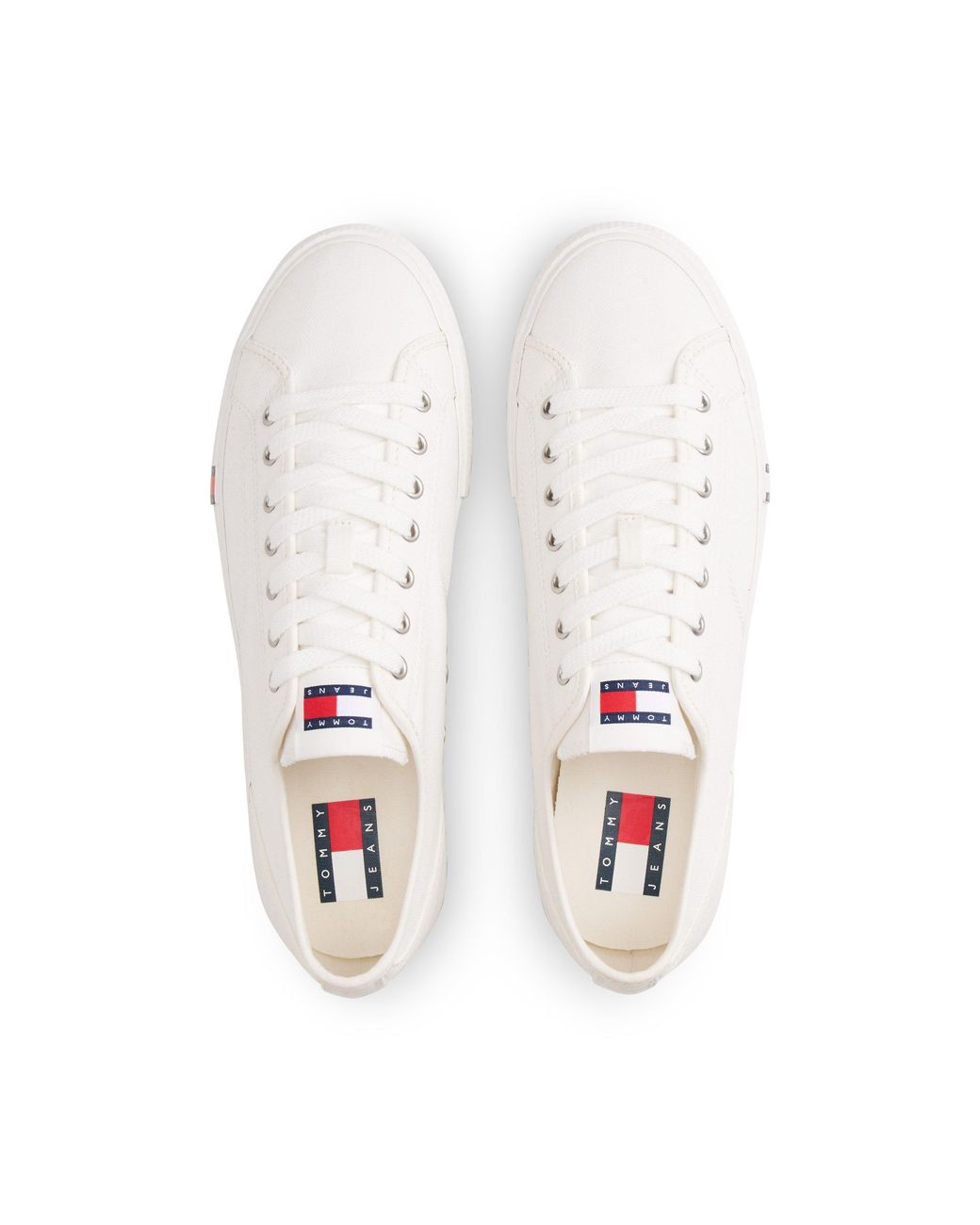 Tommy Hilfiger White Canvas Trainers for men