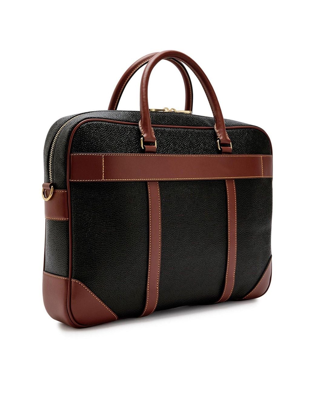 Mulberry Black Heritage Briefcase for men