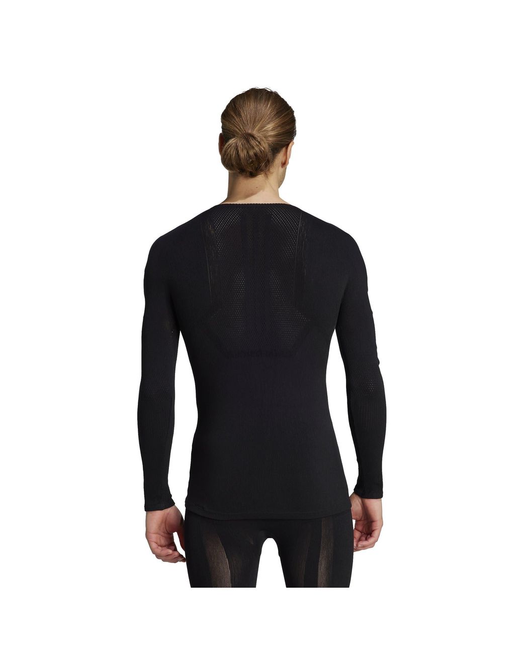 Adidas Black Drynamo Long Sleeve Training T-Shirt for men
