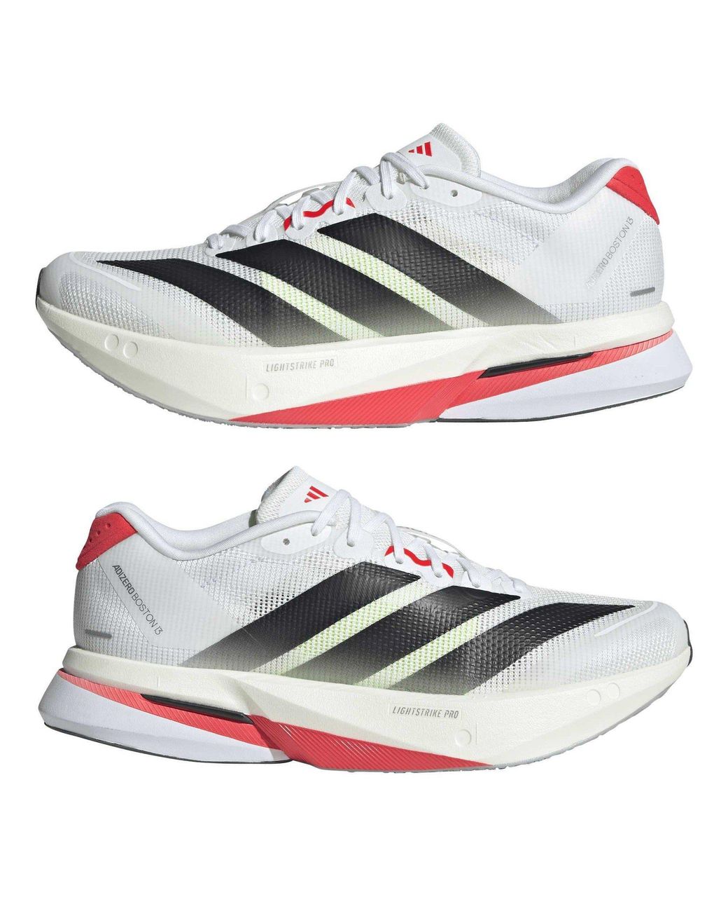 Adidas White Adizero Boston 13 Sneakers
