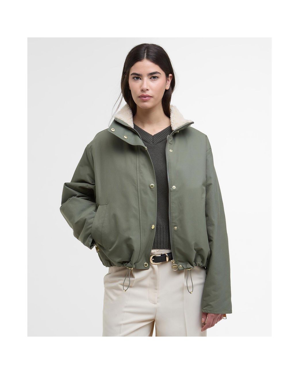 Barbour Green Luanda 3-In-1 Showerproof Long Sleeve Rain Anorak