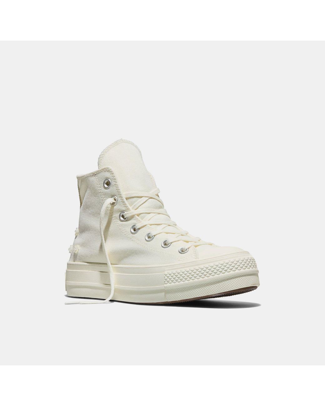 Converse White Chuck Taylor All Star Lif Platform Trainers