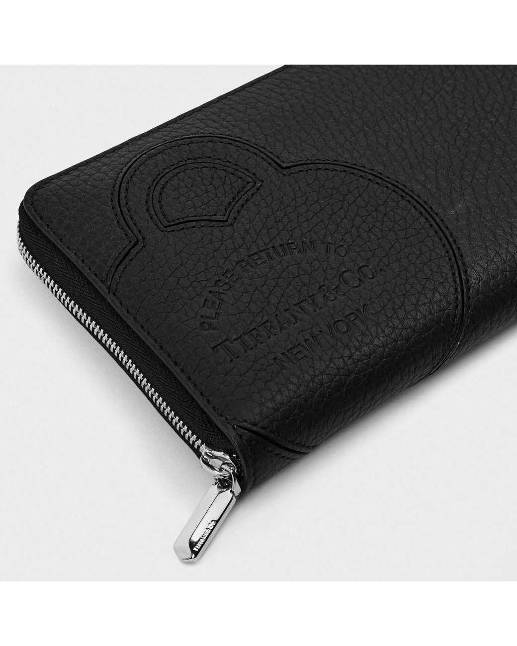 Tiffany & Co Black 'S Zipped Coin Purse