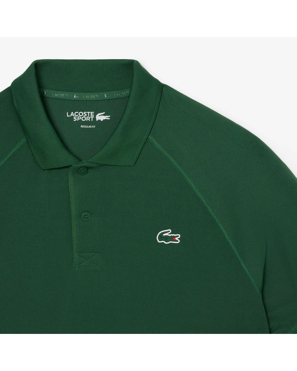 Lacoste Green Short Sleeve Performance Polo Shirt for men
