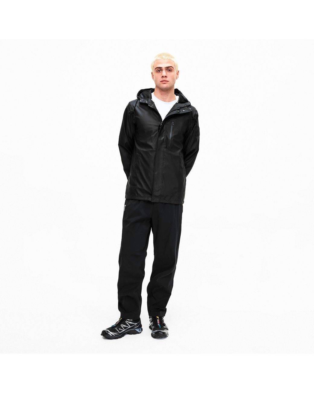Jacket Black Elements Rain Anorak for men
