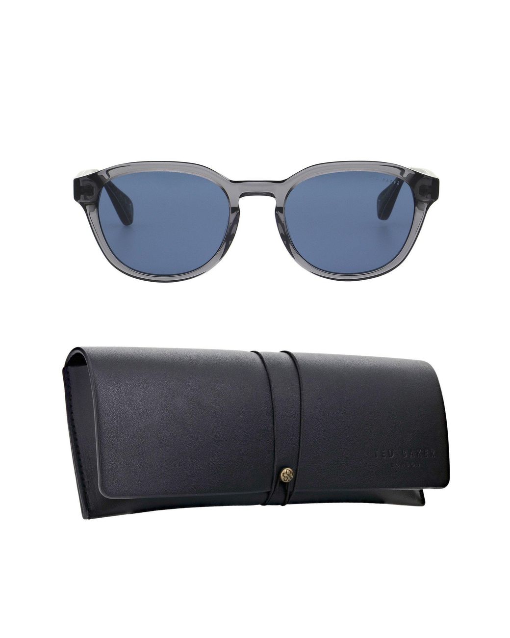 Ted Baker Blue Harrie Round Sunglasses for men