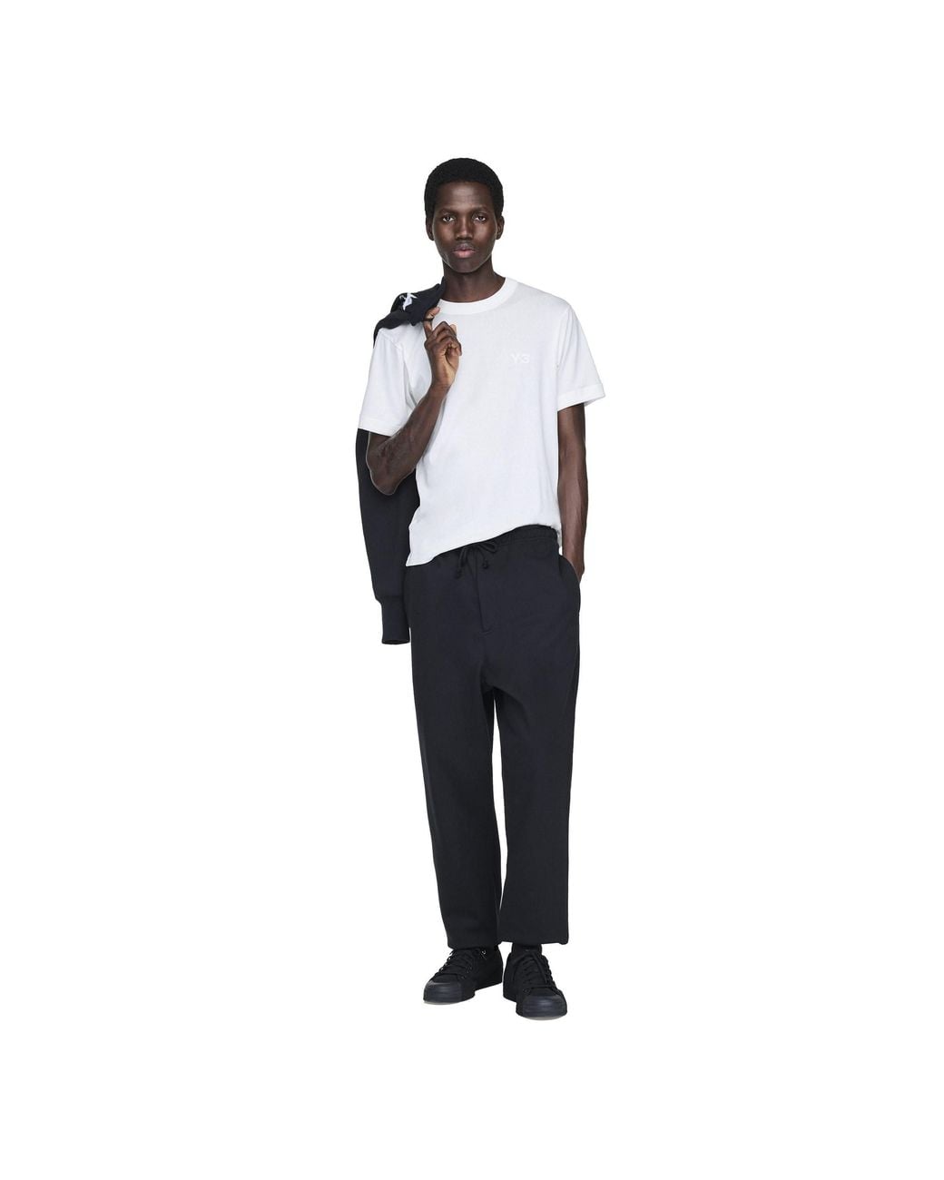 Y-3 White Slim Short Sleeve T-Shirt for men
