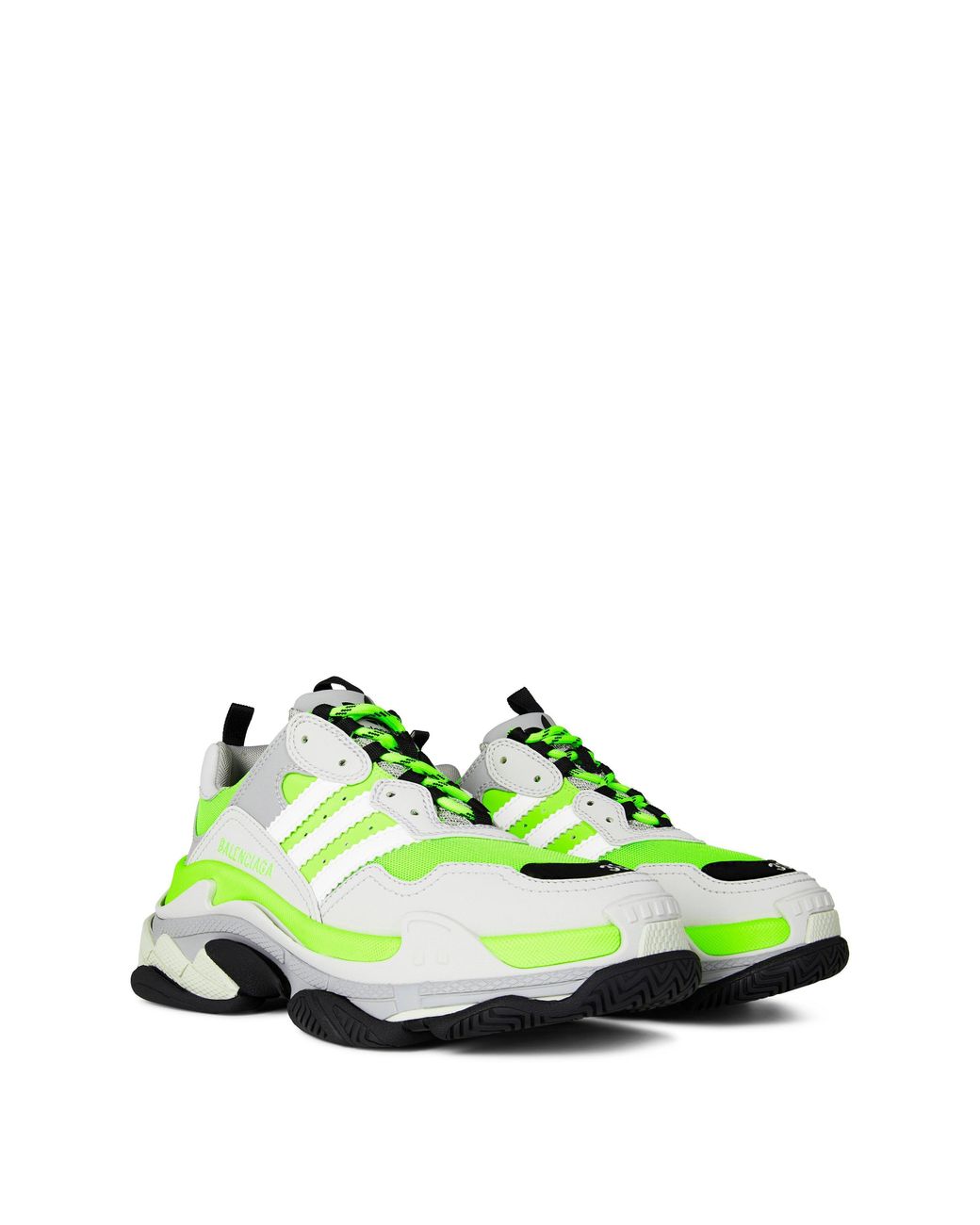 Balenciaga Green X Adidas Triple S Trainers for men
