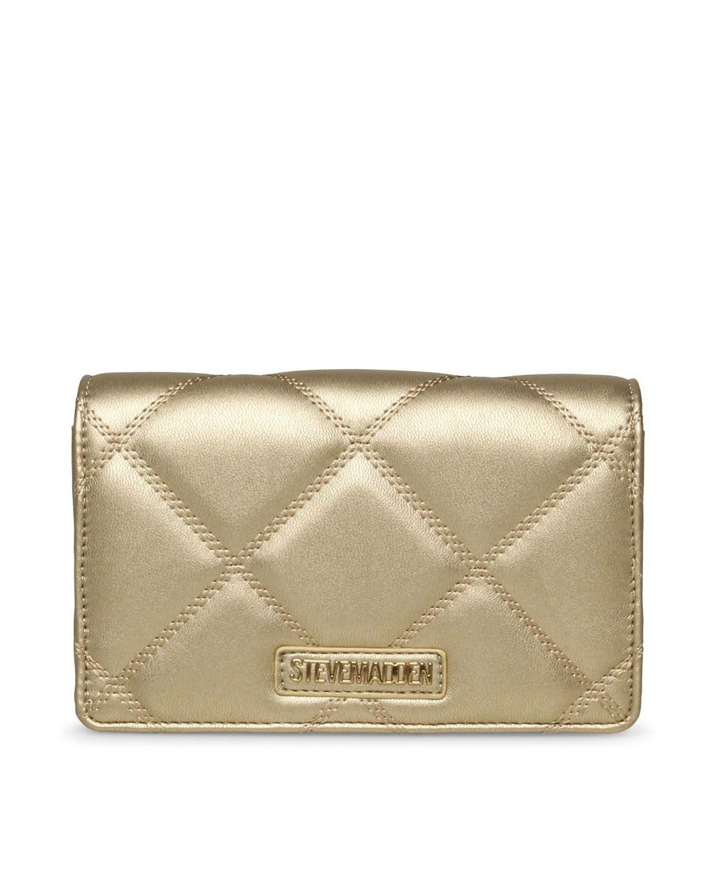 Steve Madden Brown Lm Satin Jewel Shldr