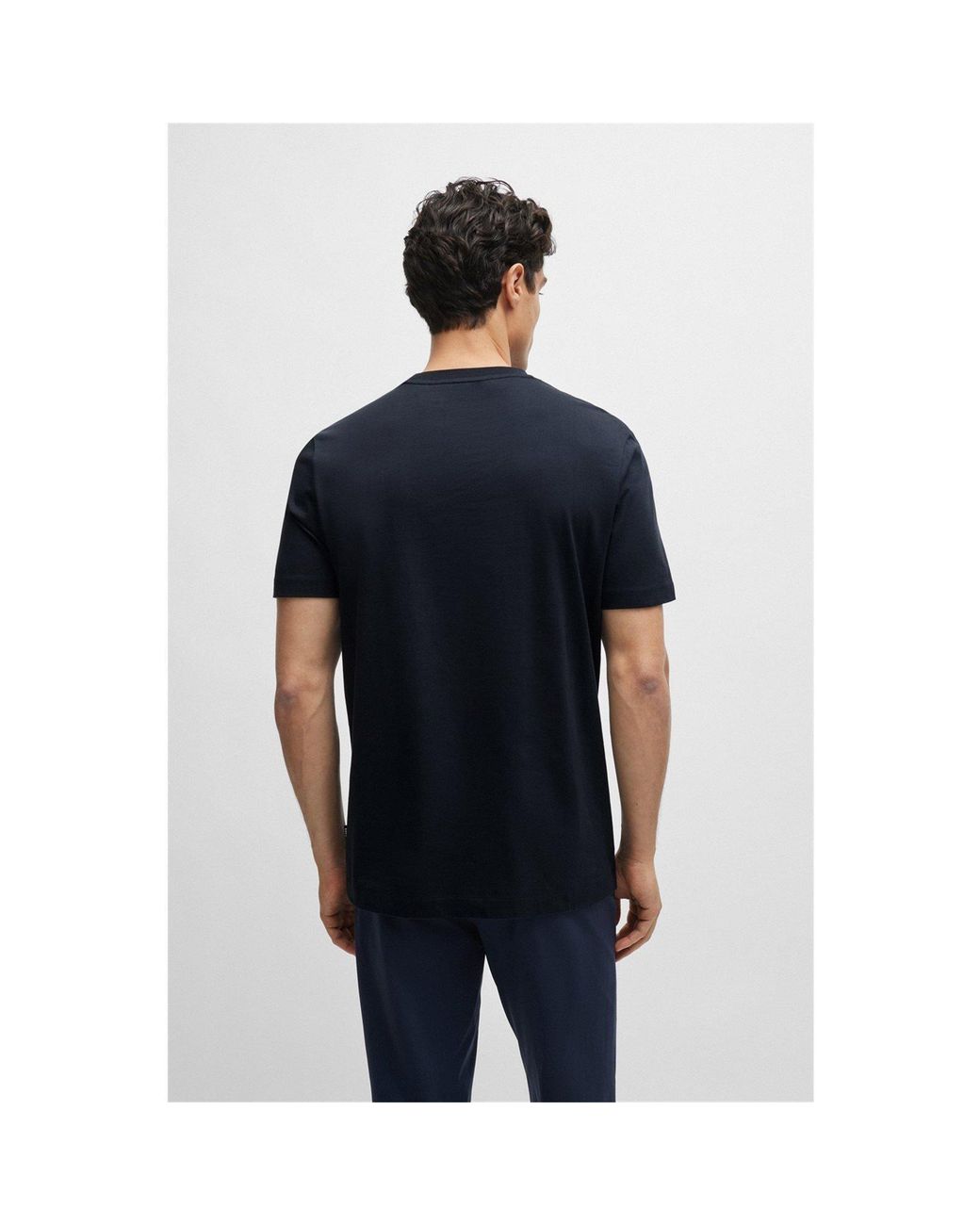 Boss Blue Hbb Thompson Tonal Logo T-Shirt for men