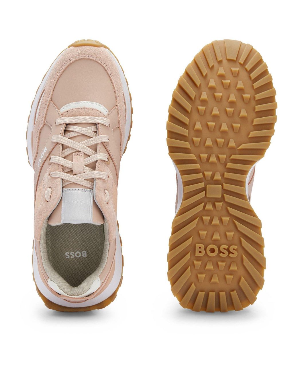 Boss Pink Jonah Runners Low-Top Trainers