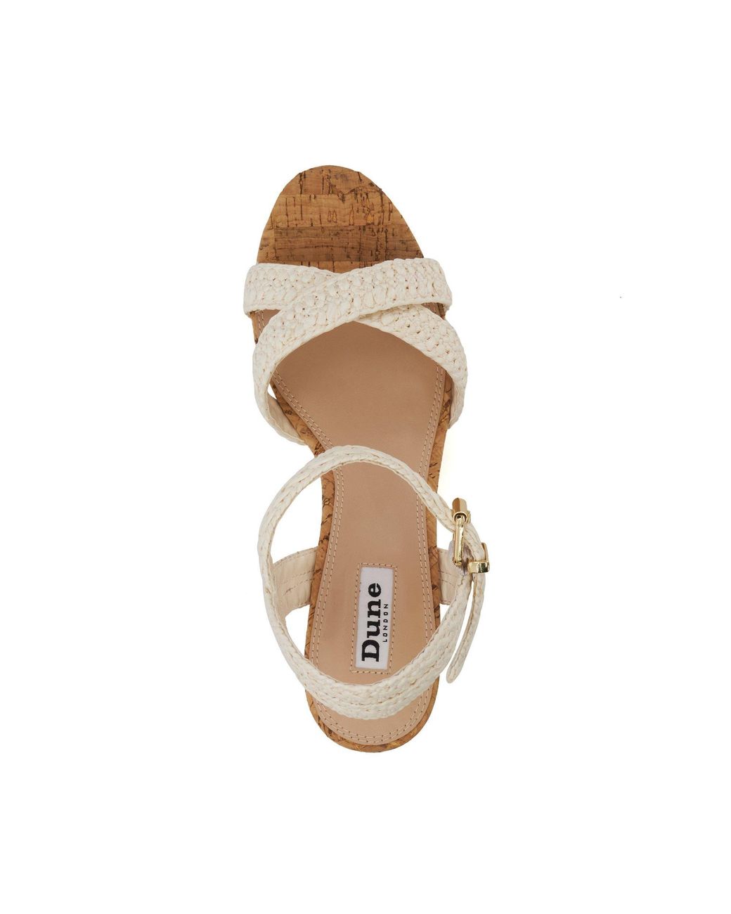 Dune Metallic Kelisa Flatform Sandal