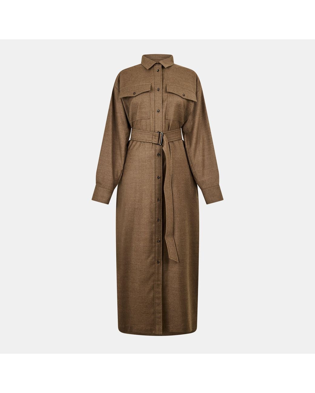 Weekend by Maxmara Brown Stemma Long Maxi Dress