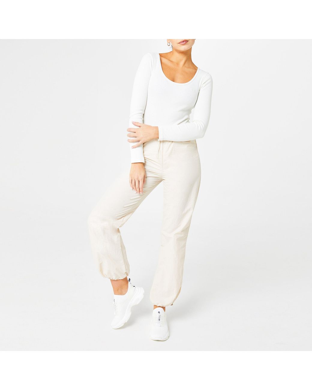 Steve Madden White Match Trainers