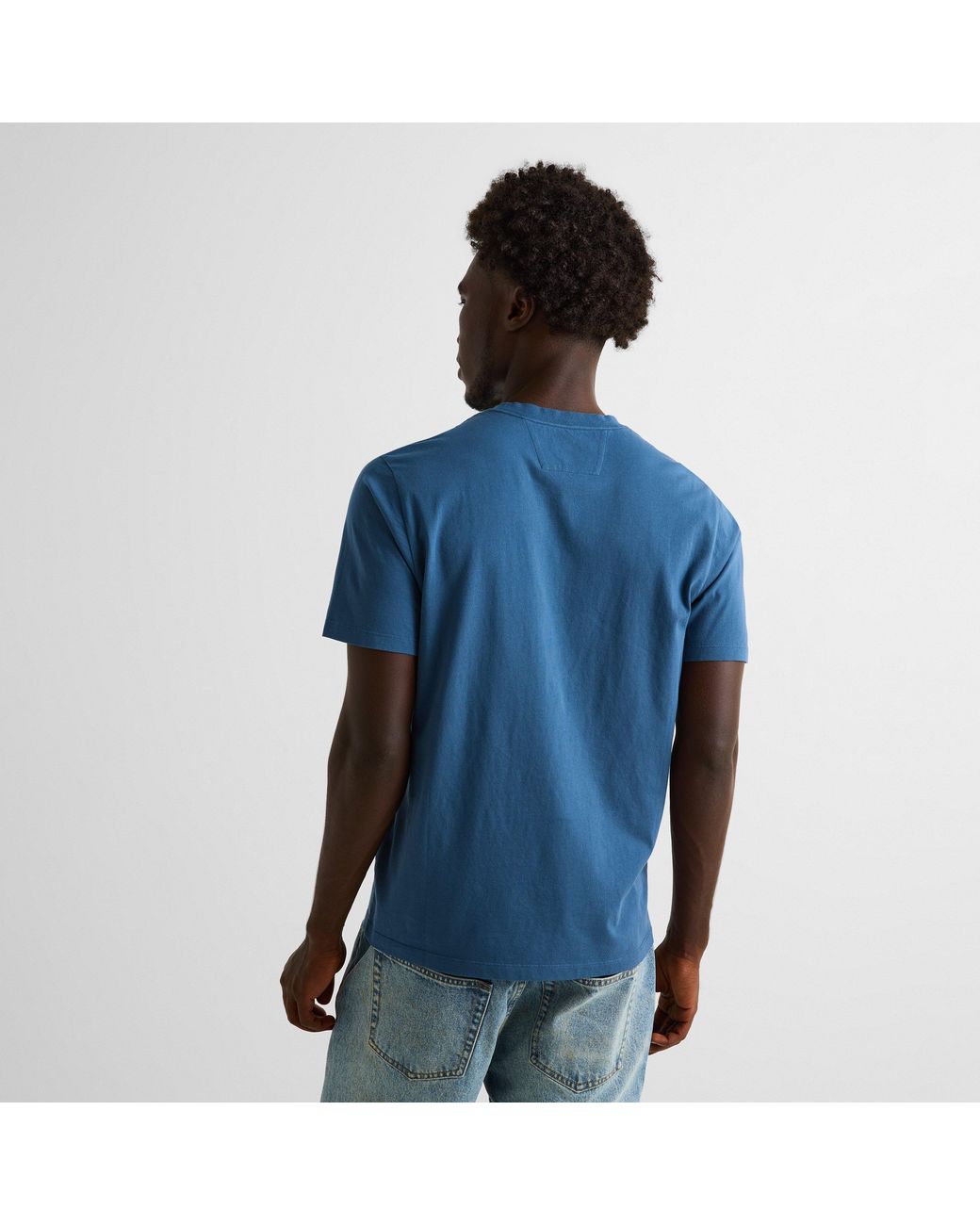 C P Company Blue 30/1 Jersey T-Shirt for men