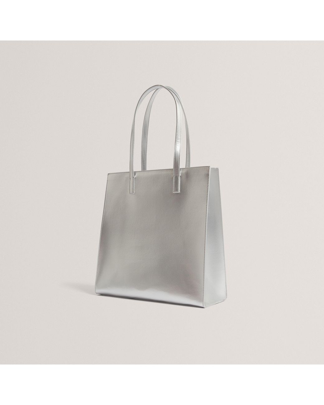 Ted Baker Gray Crinkle Icon Tote Bag