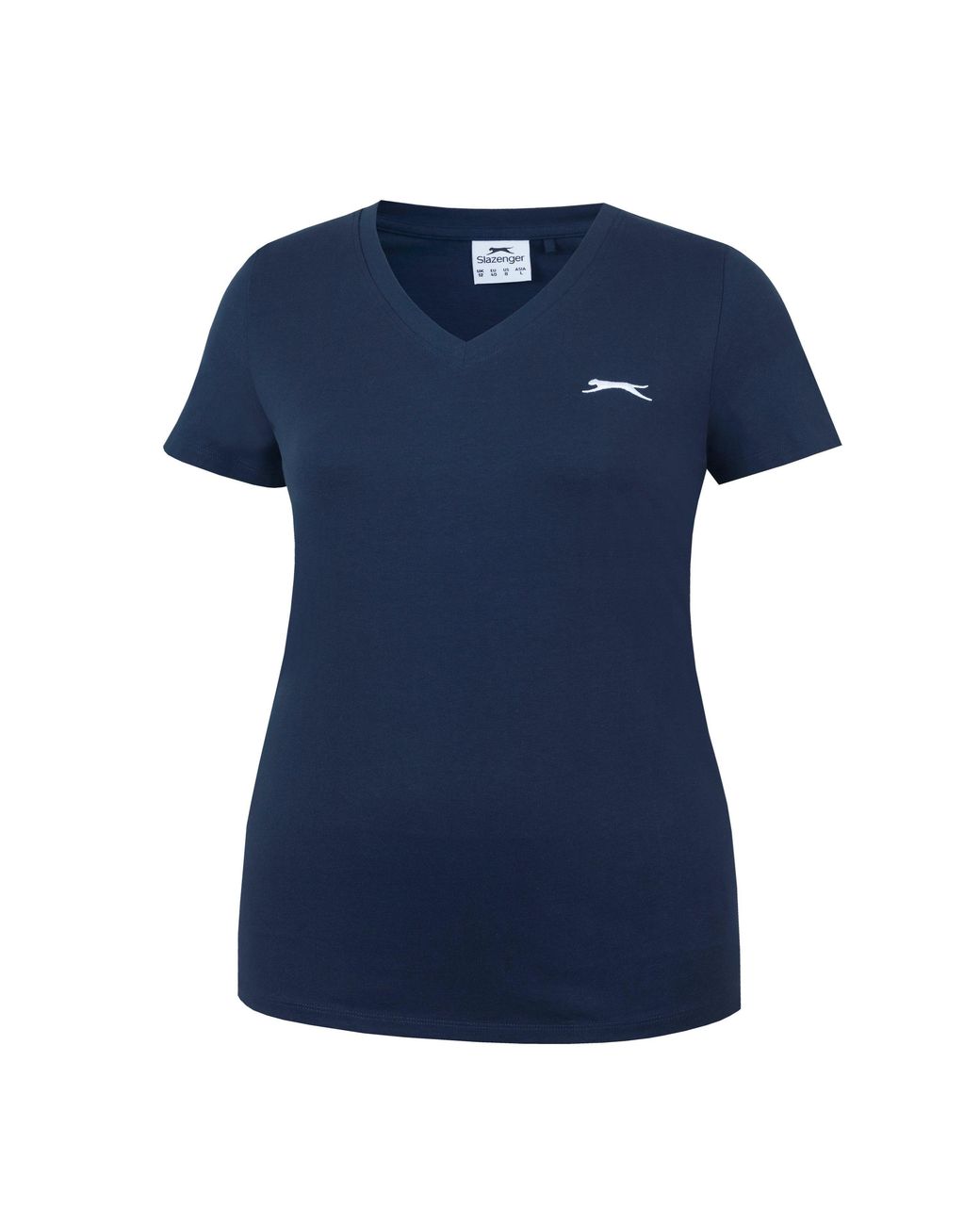 Slazenger 1881 Blue Ladies V Neck Tee Shirt