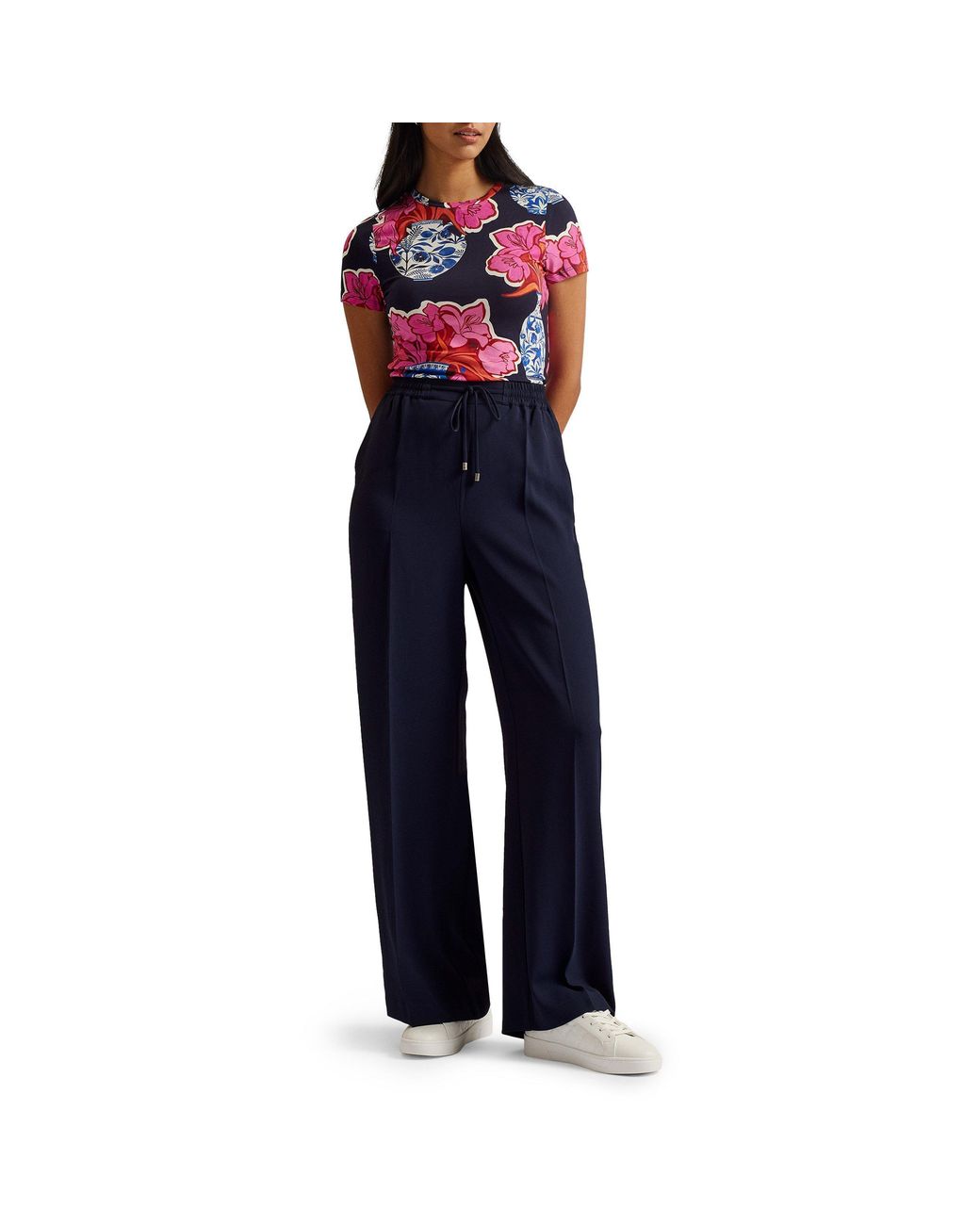 Ted Baker Blue Open Hem Fleece Joggers
