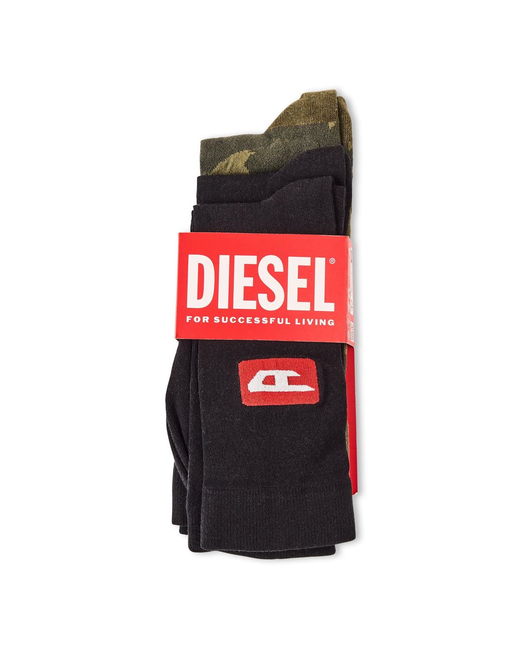 DIESEL Black Trainer Ankle Socks for men