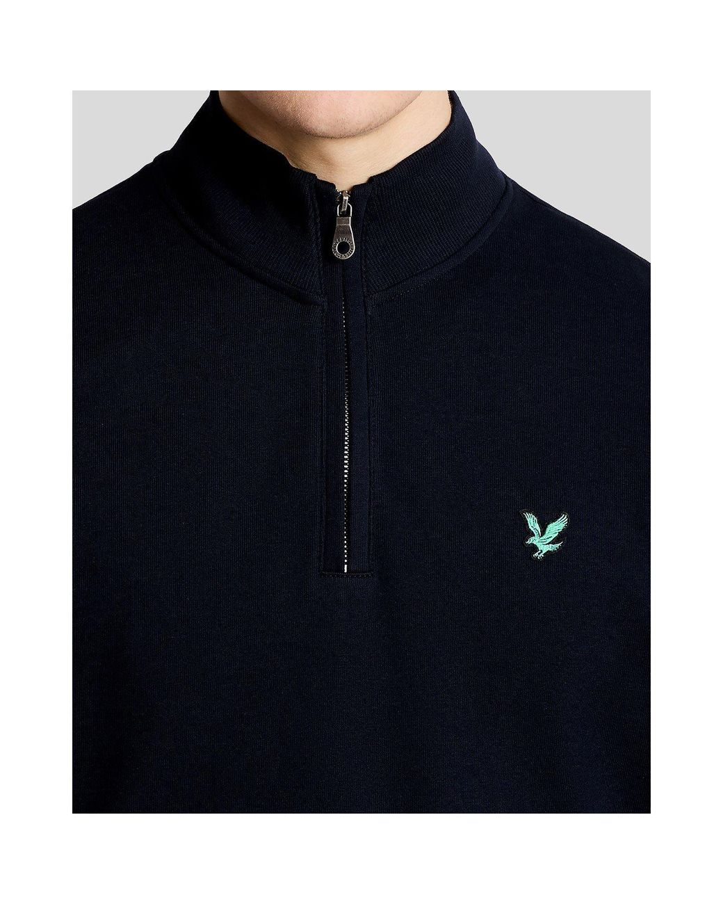 Lyle & Scott Blue Lyle & Scott Golf Eagle Quarter Zip Midlayer for men
