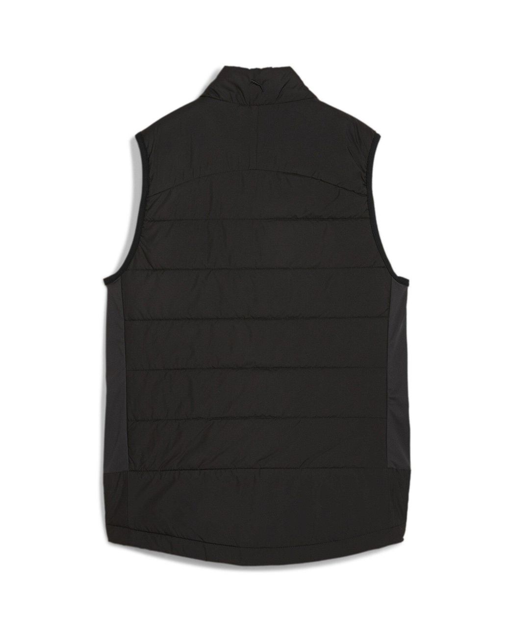 PUMA Black Kyley Quilted Long Sleeve Performance Polo Shirt