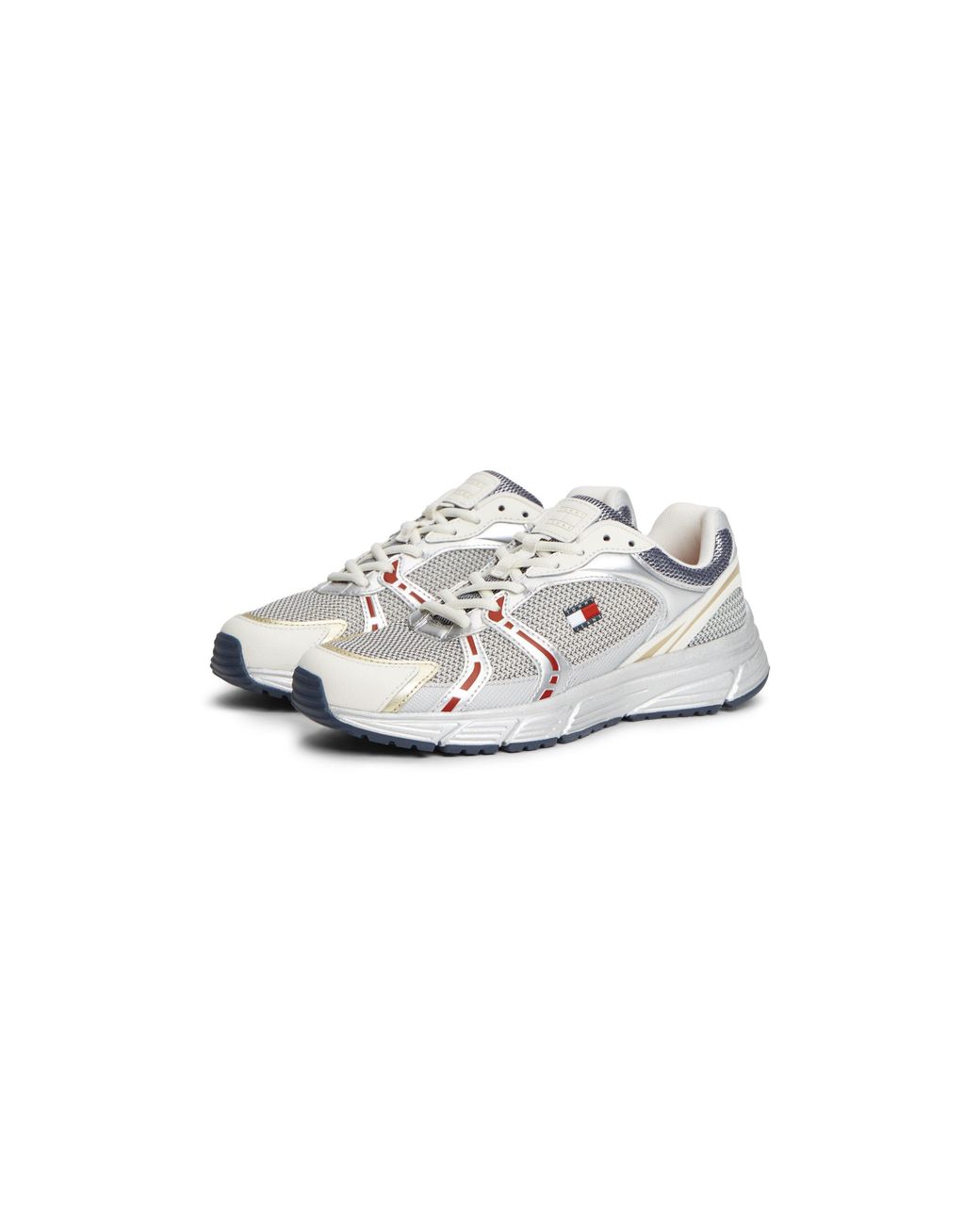 Tommy Hilfiger White Modern Lace-Up Runners