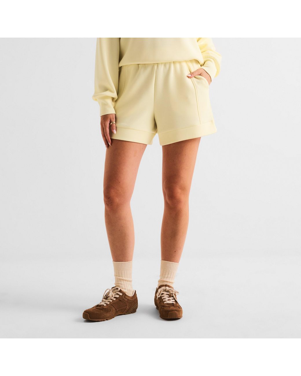 Varley Natural Fleece Jogger Shorts