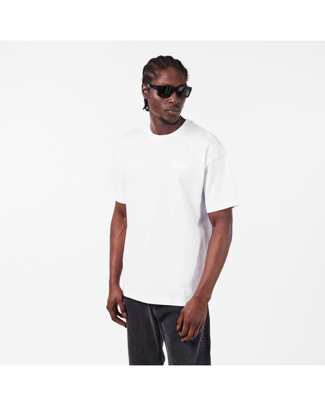 Givenchy White Logo Patch T-Shirt for men