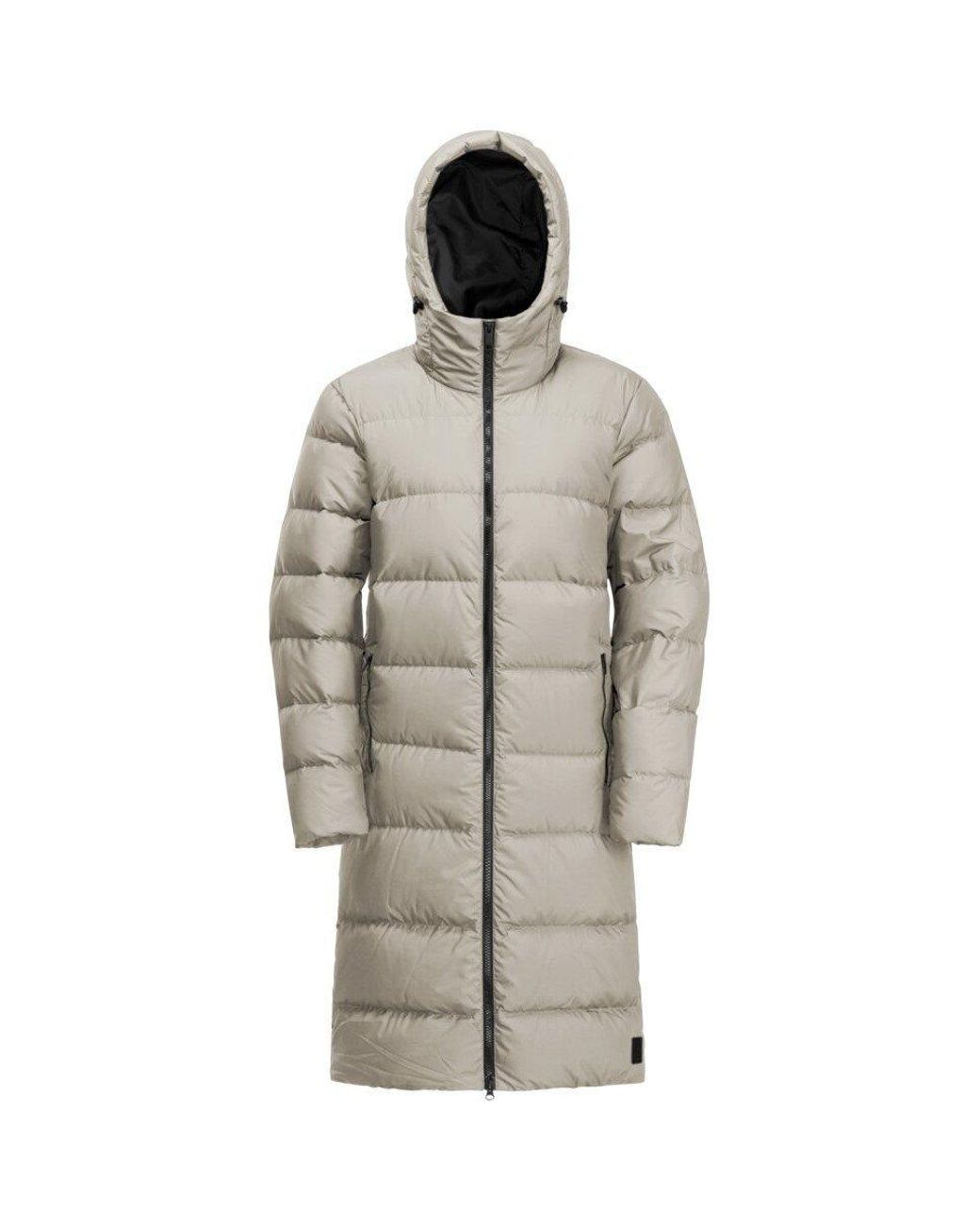 Jack Wolfskin Gray Frozen Down Windproof Hooded Funnel-Neck Jacket